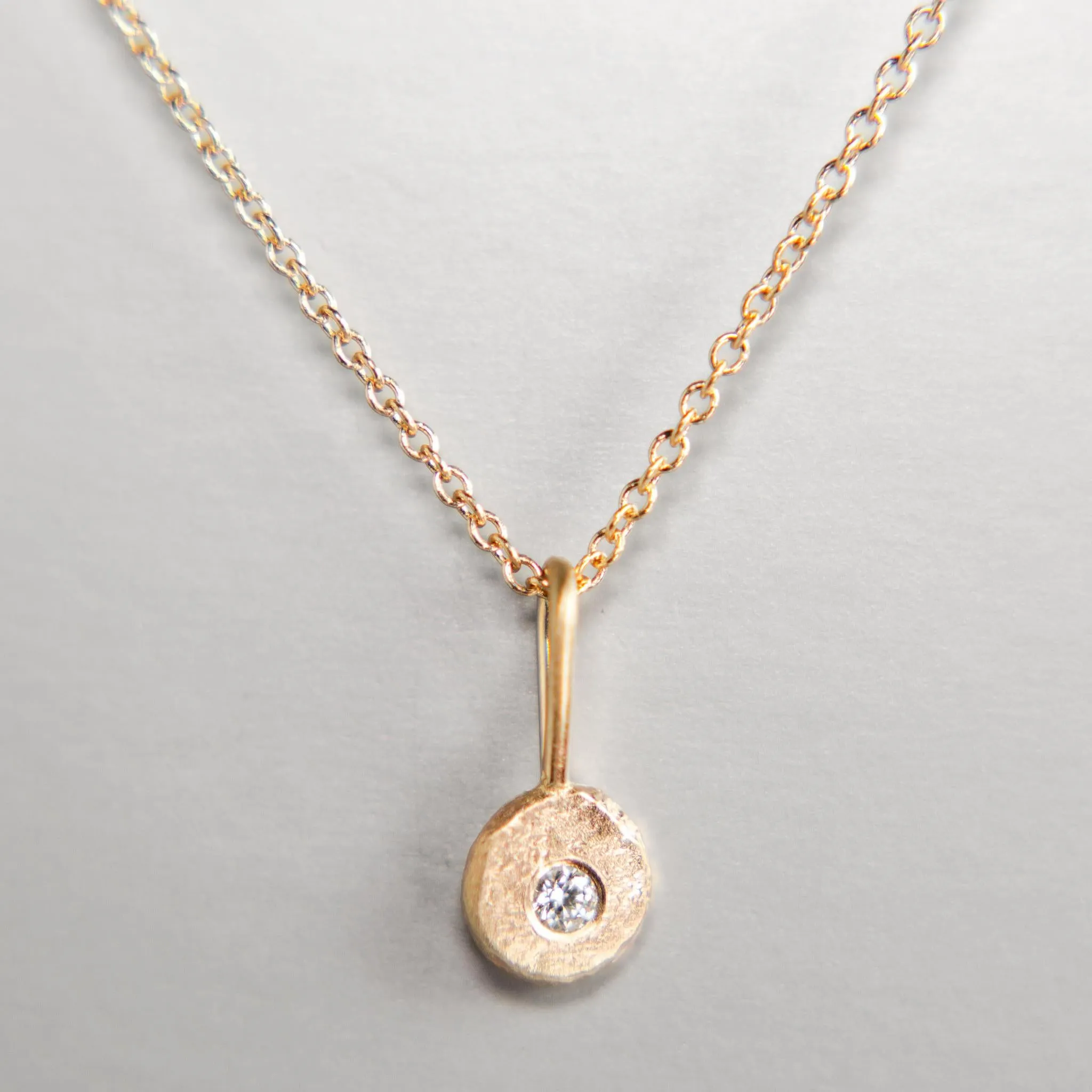 Pebble Charm in 14k Yellow Gold