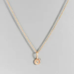 Pebble Charm in 14k Yellow Gold