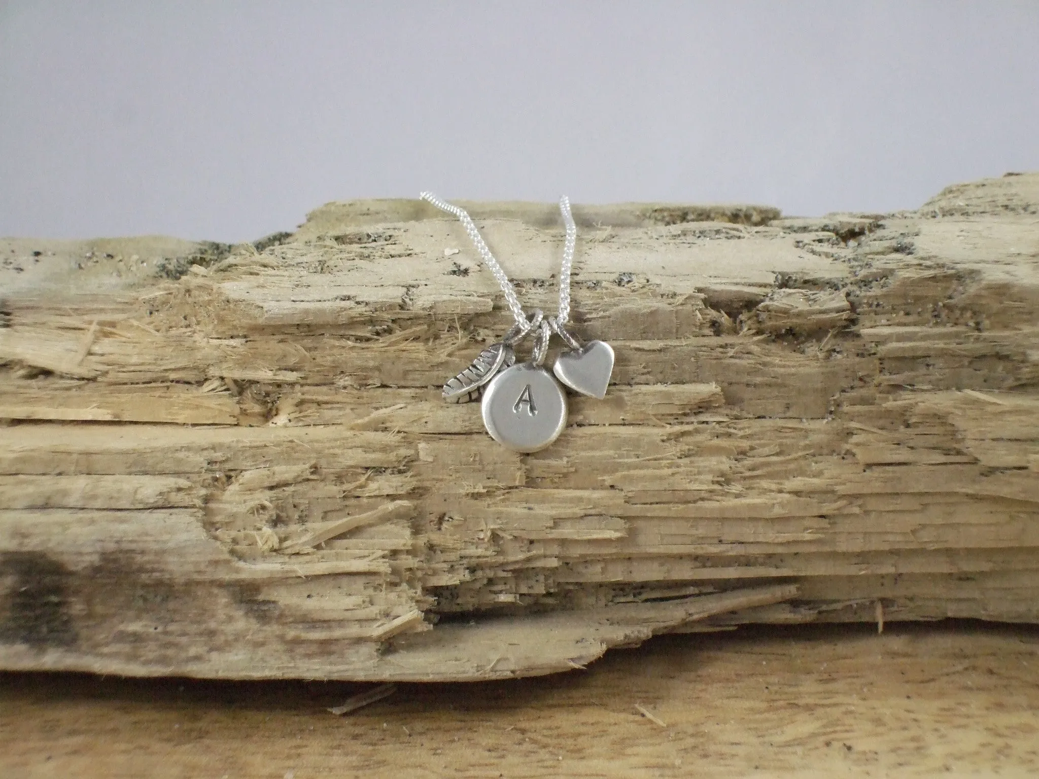 Pequeño Feather Pendant with Chain