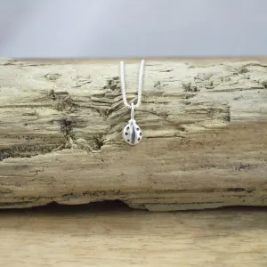 Pequeño Ladybug Pendant with Chain
