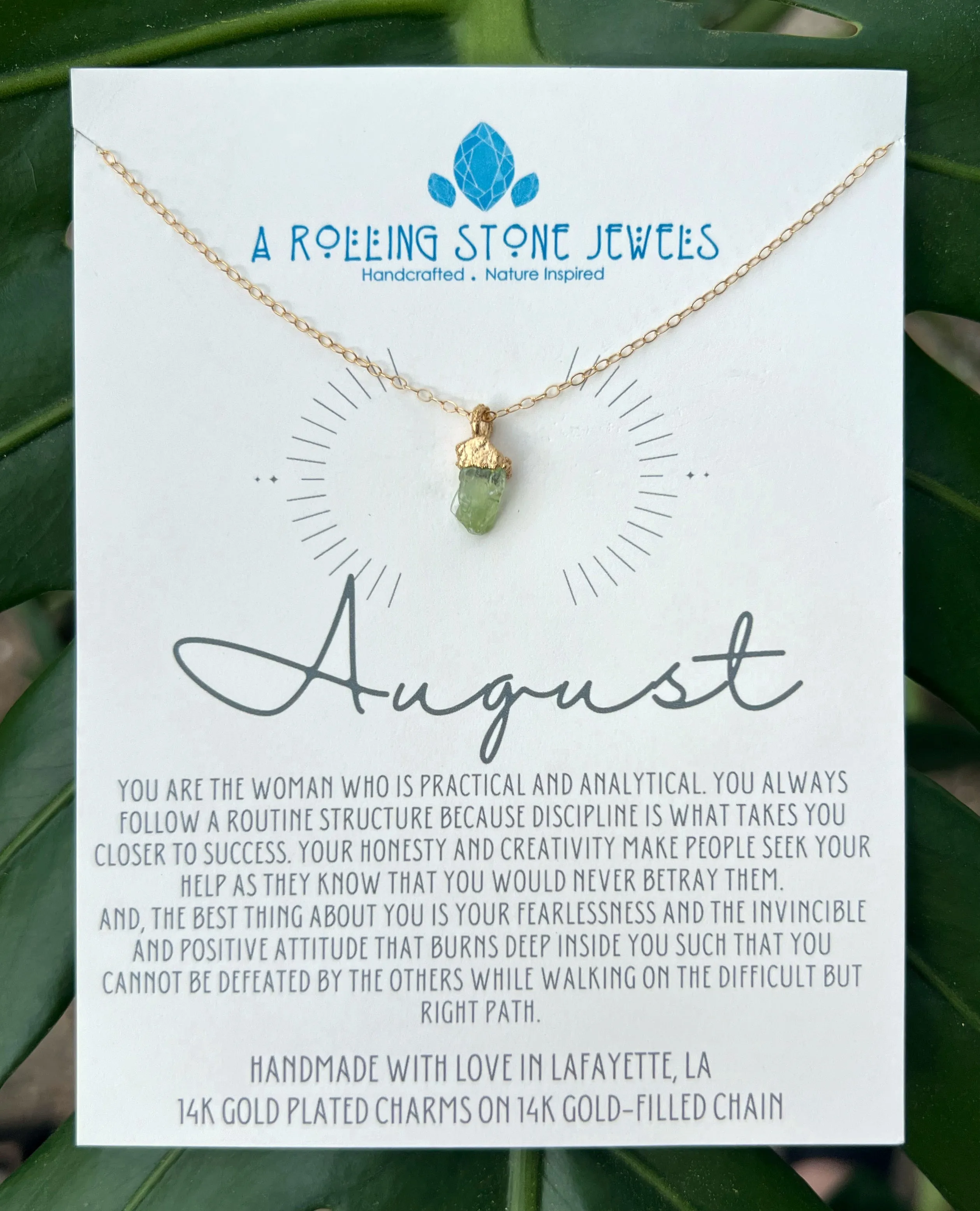 Peridot Drop Necklace