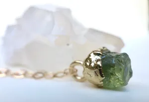 Peridot Drop Necklace