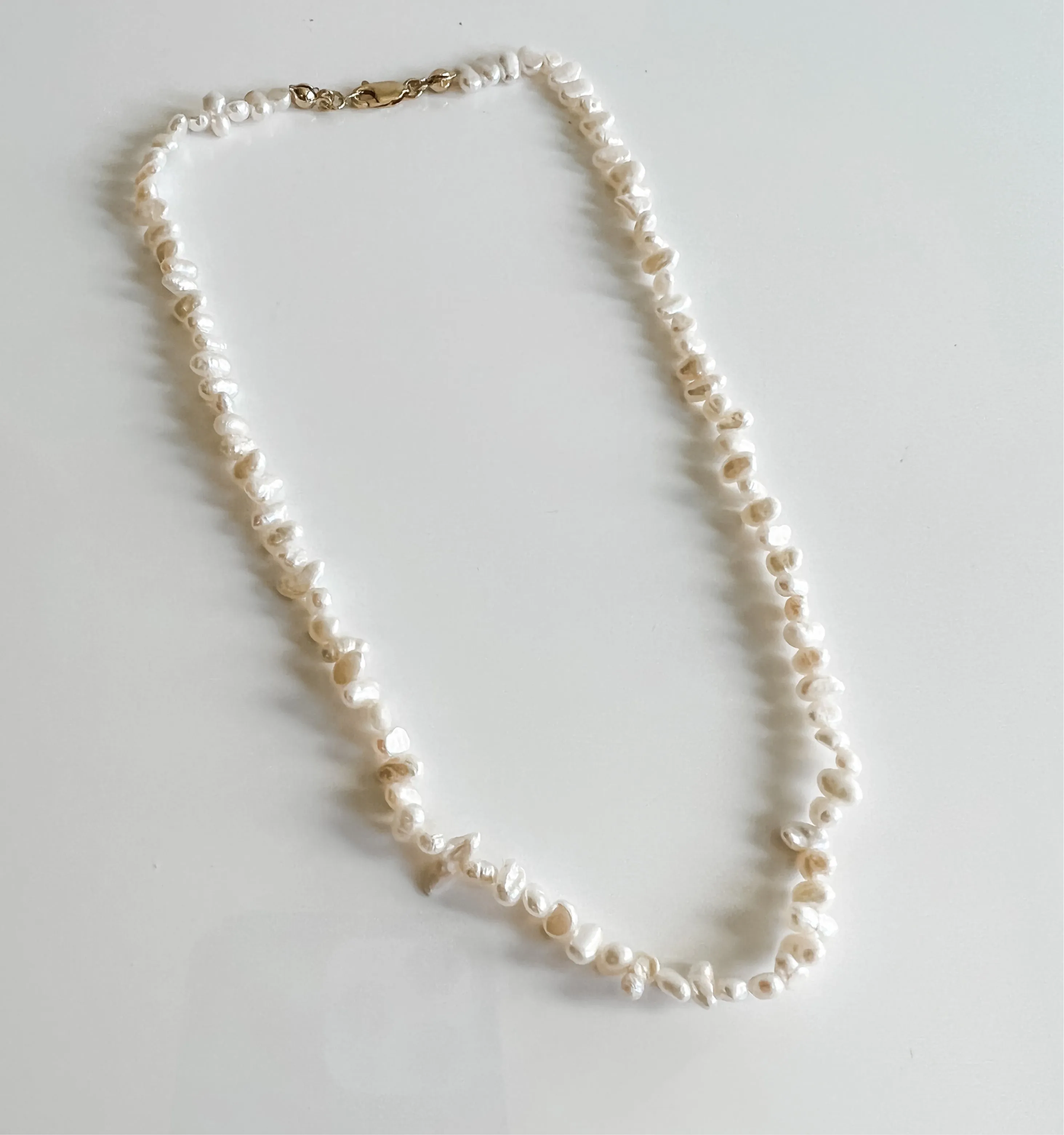 Petite fresh water pearl necklace