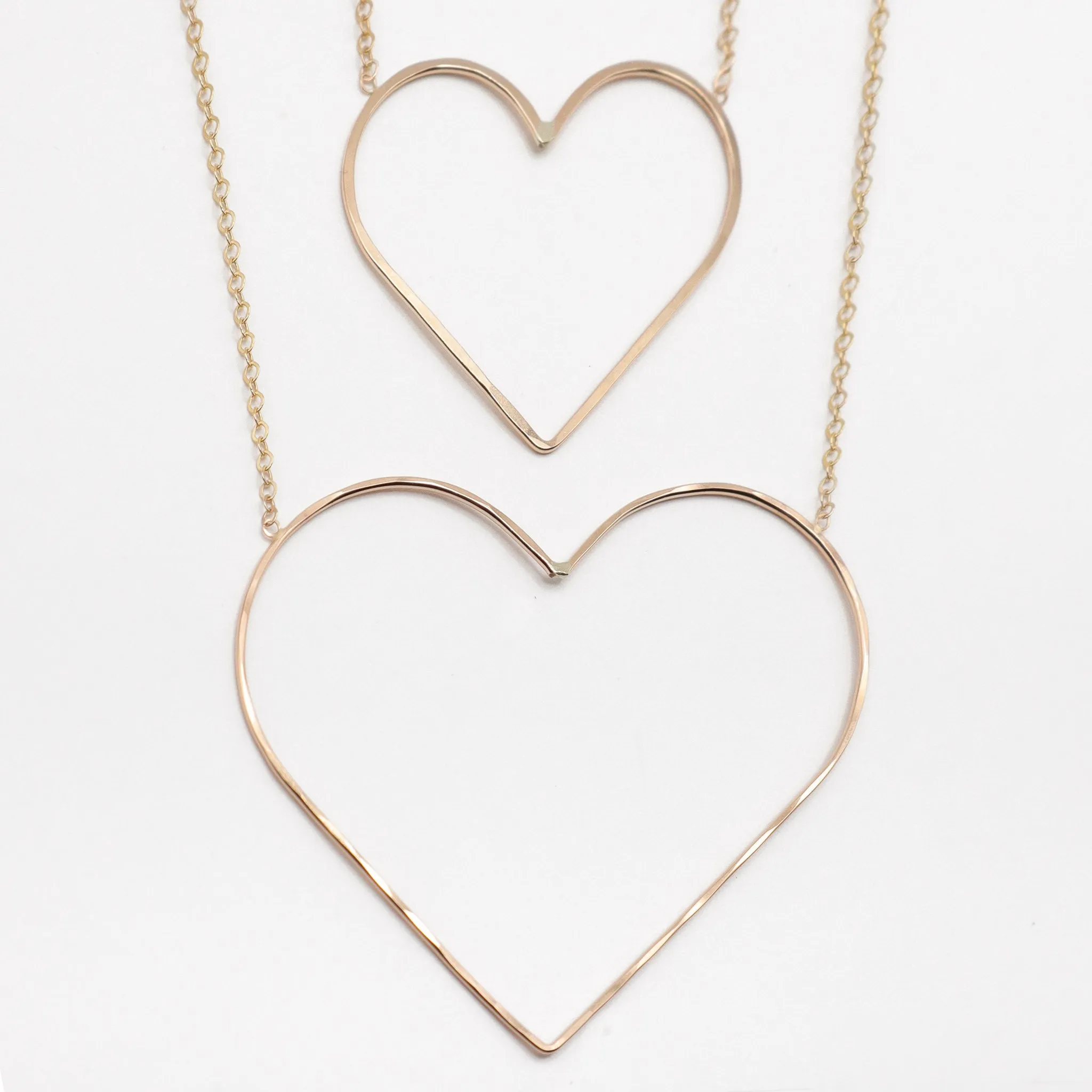 Petite Heart of Gold / Silver Lining Necklace
