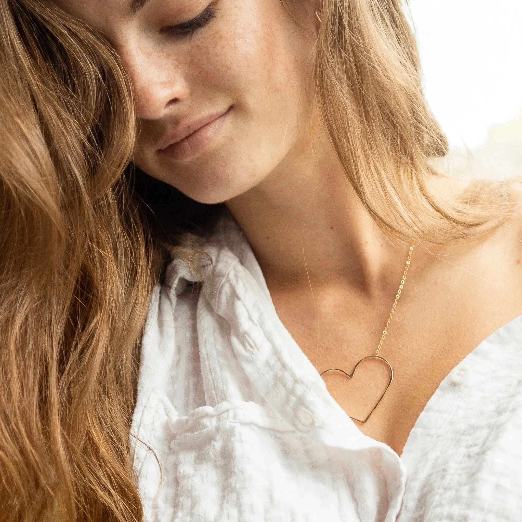 Petite Heart of Gold / Silver Lining Necklace
