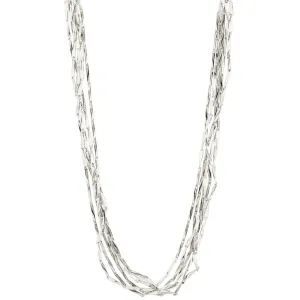 Pilgrim Connect Silver Layered Necklace