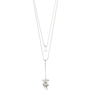 Pilgrim Jolene Crystal Silver Dainty Necklace