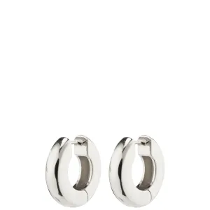 Pilgrim Learn Silver Chunky Hoop Earrings