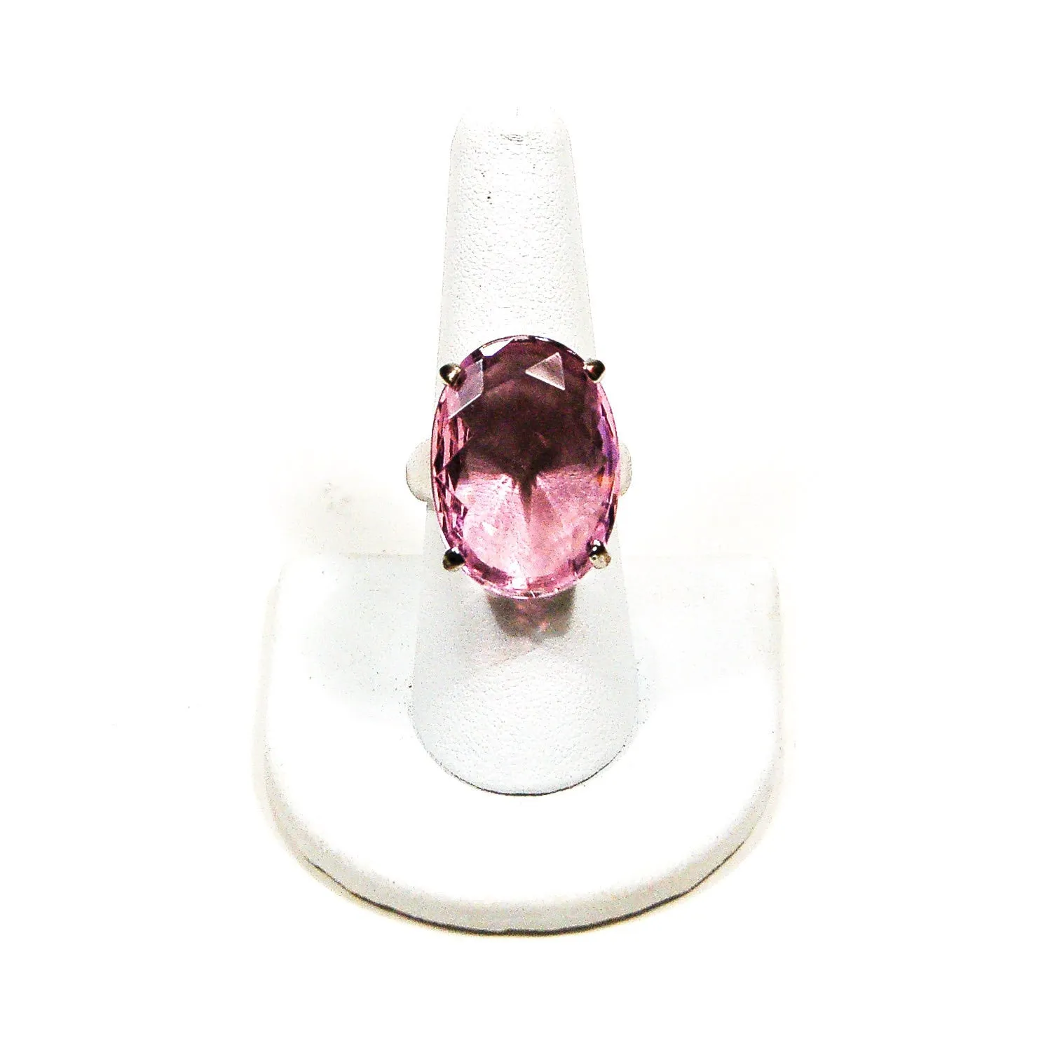 Pink Crystal Statement Ring