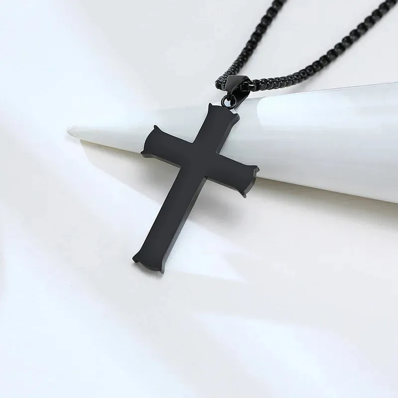 Plain Cross Necklace for Men