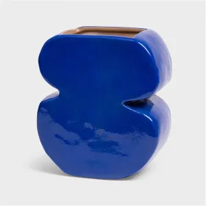 Planter clay blue