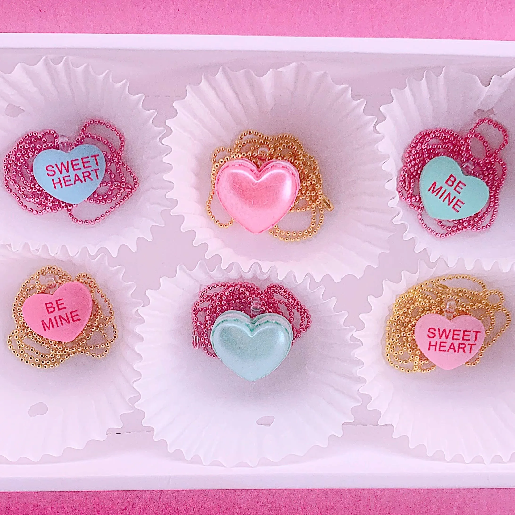 Pop Cutie Candy Conversation Hearts Kids Necklaces Valentine