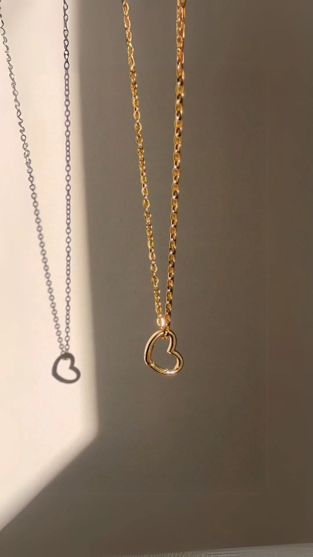 PRE-ORDER LIMITED VDAY Gold Filled Ring Keeper Necklace in Heart