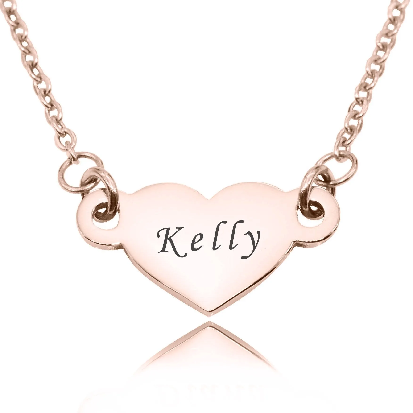 Precious Heart Name Necklace