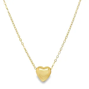Puffed Heart Necklace