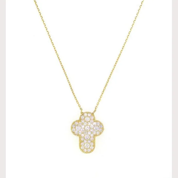 Puffy Cross Necklace