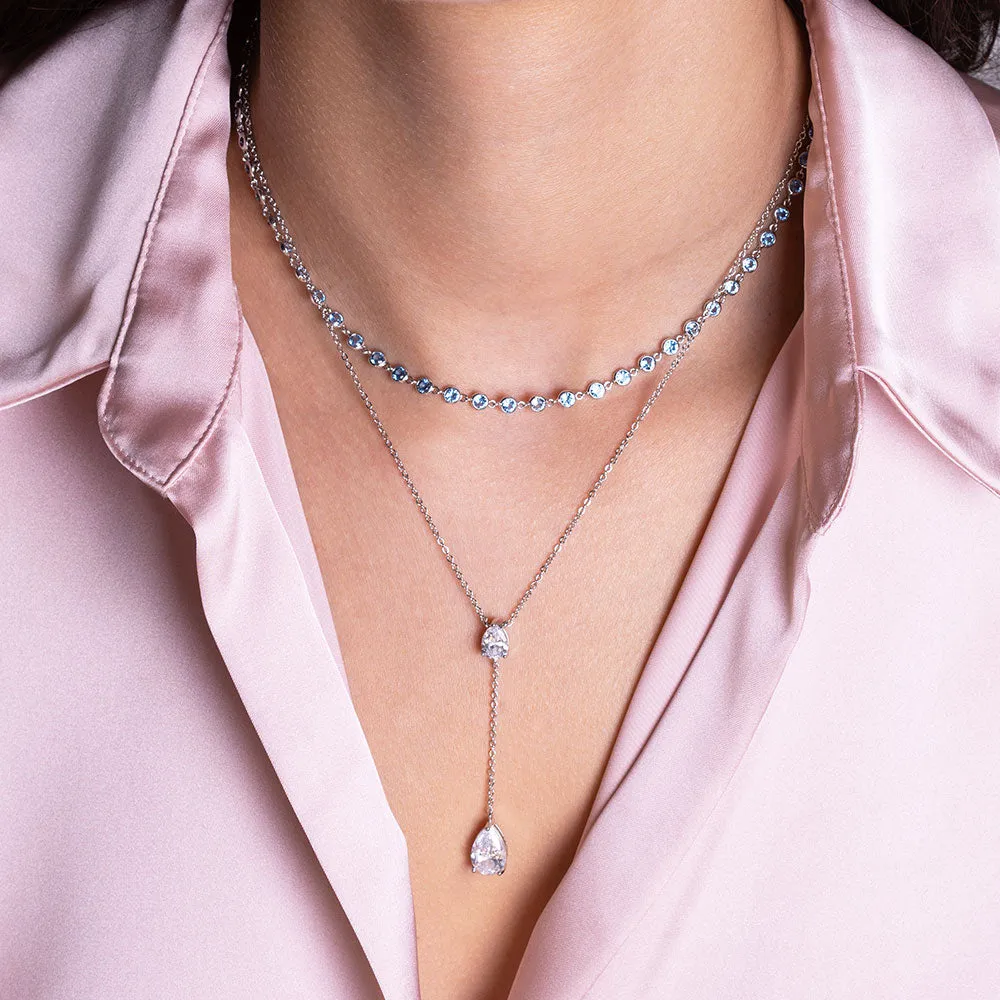 "Brielle" 10.9CTW Diamonds by the Yard Necklace
