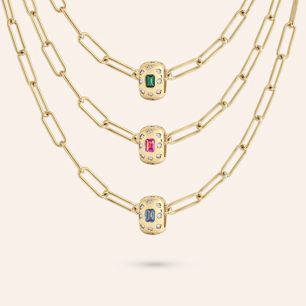 "It's About You" Rondelle Birthstone  Necklace