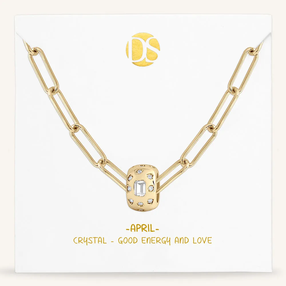 "It's About You" Rondelle Birthstone  Necklace