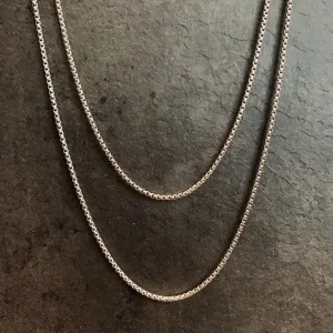 "Living on a Thin Line" Stainless Chain Necklaces (different lengths)