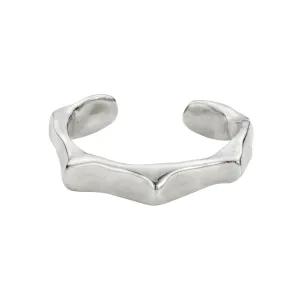 Raw Chunky Spike Cuff - Sterling Silver