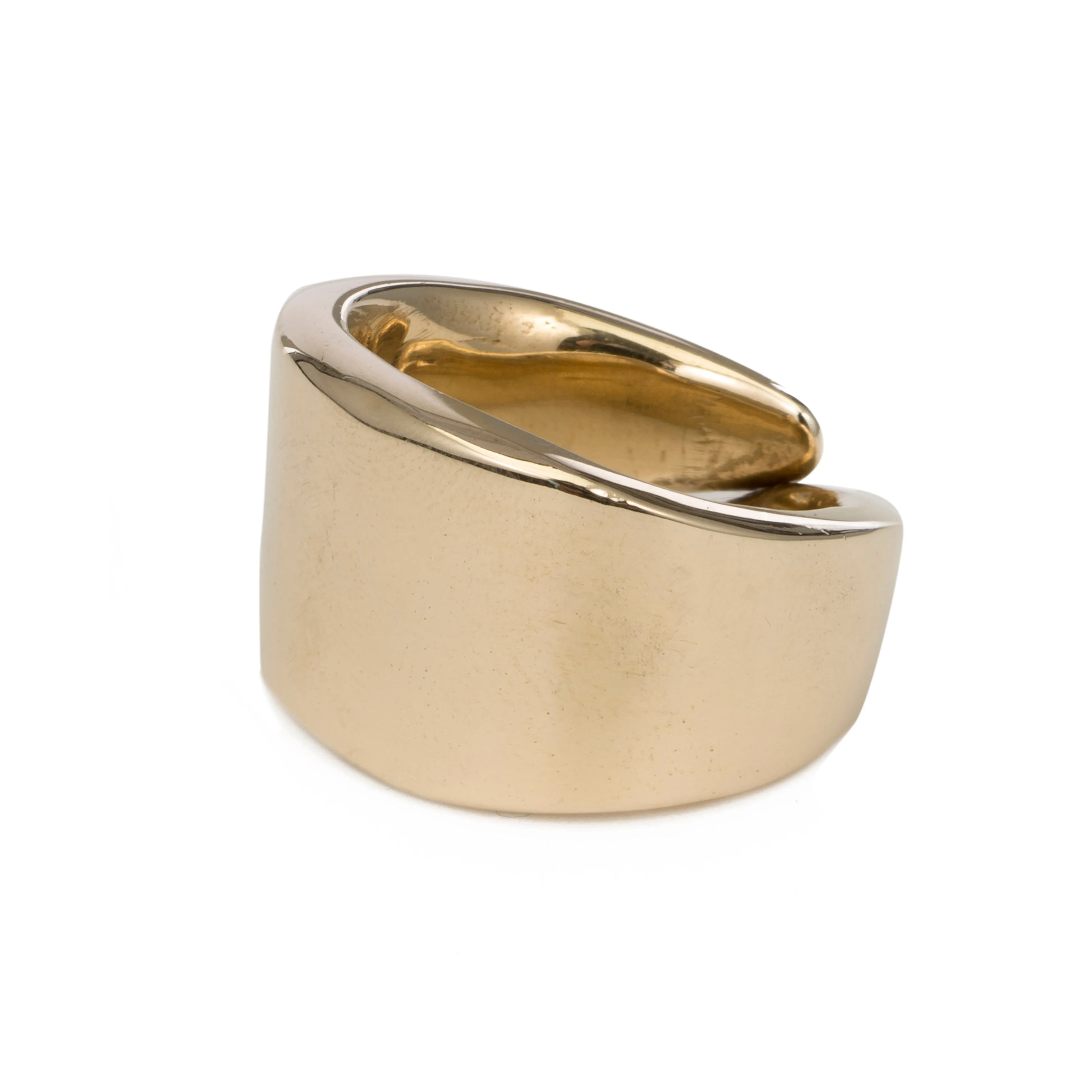 Raw Leaf Ring - 14K Gold Plated