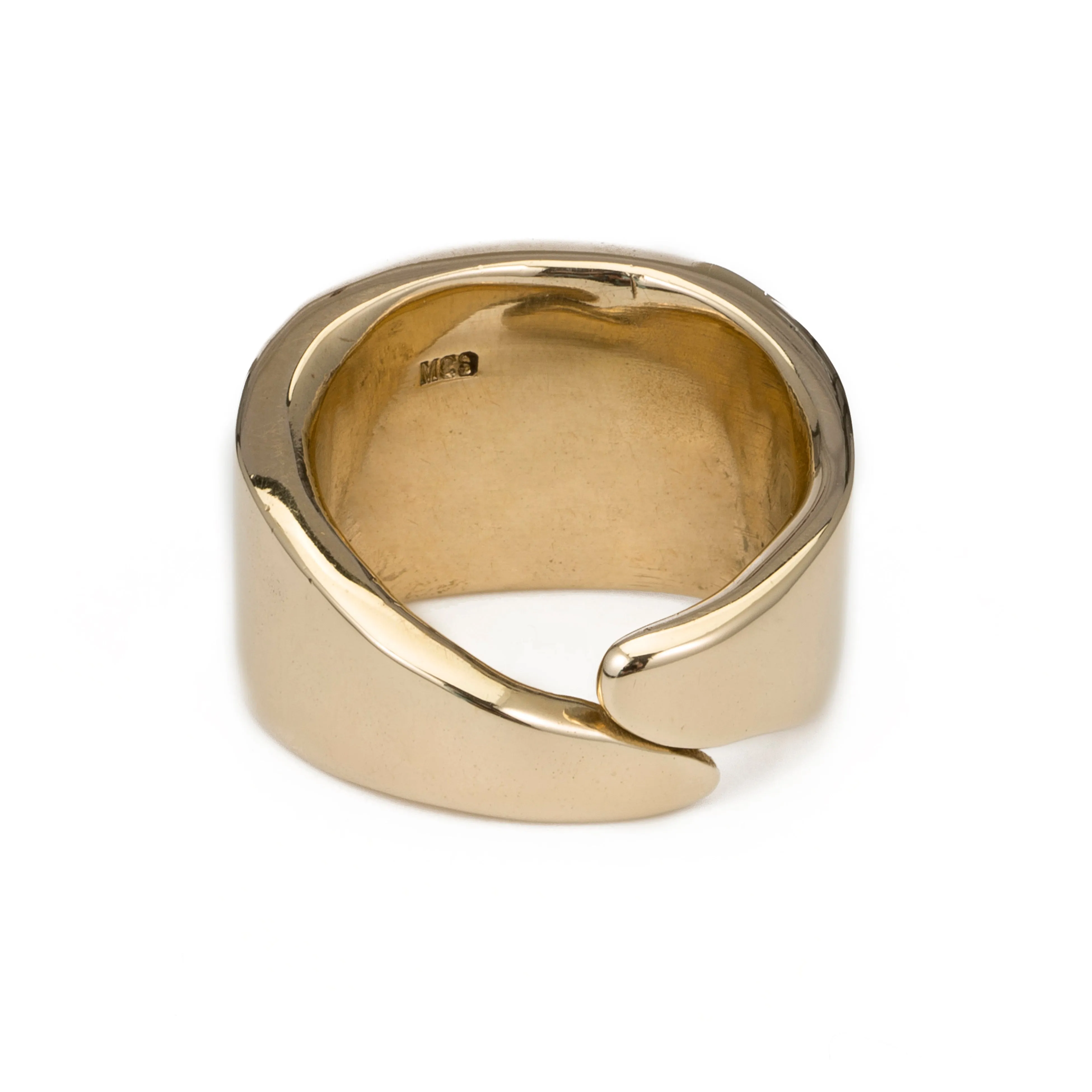 Raw Leaf Ring - 14K Gold Plated