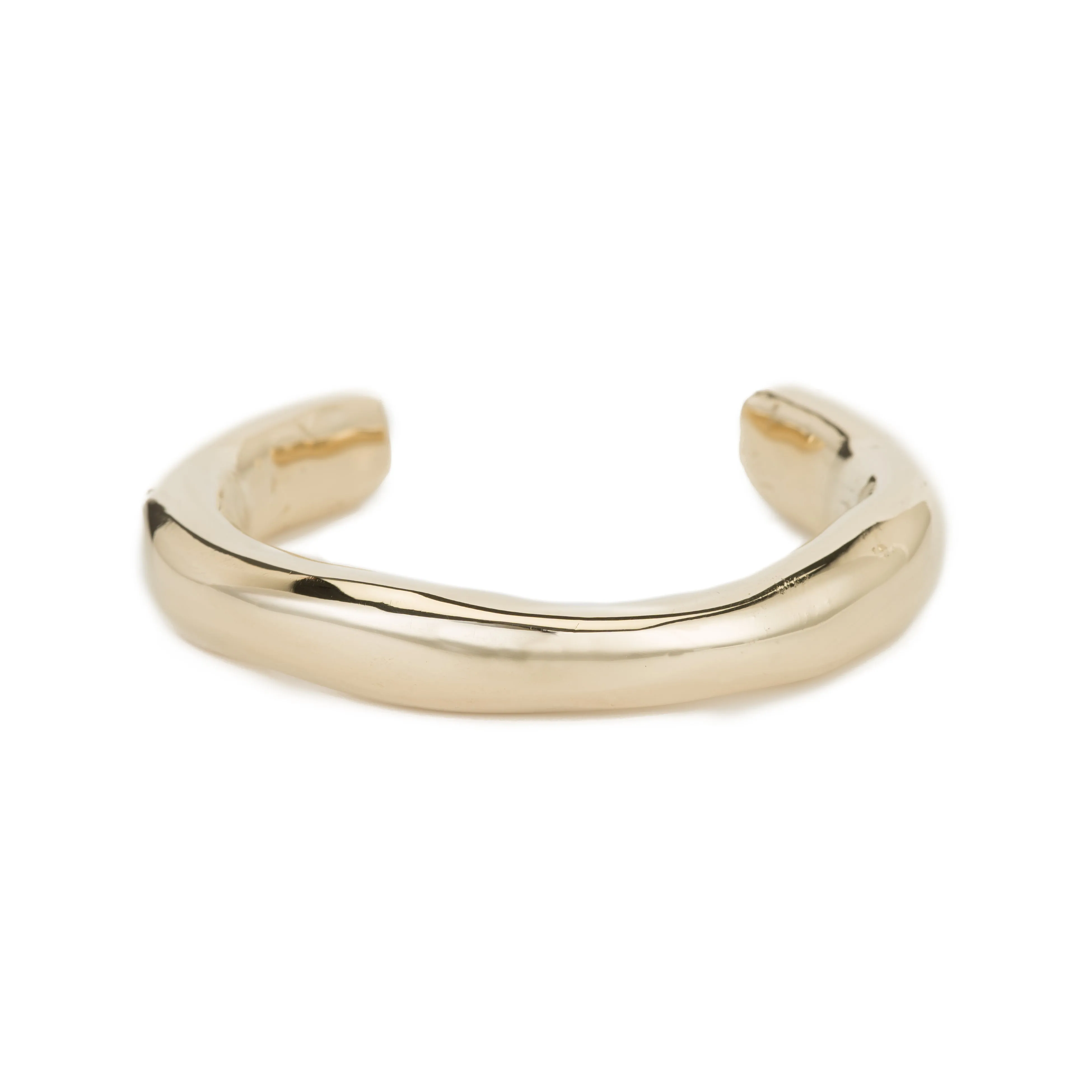 Raw Thick Cuff - 14K Gold Plated