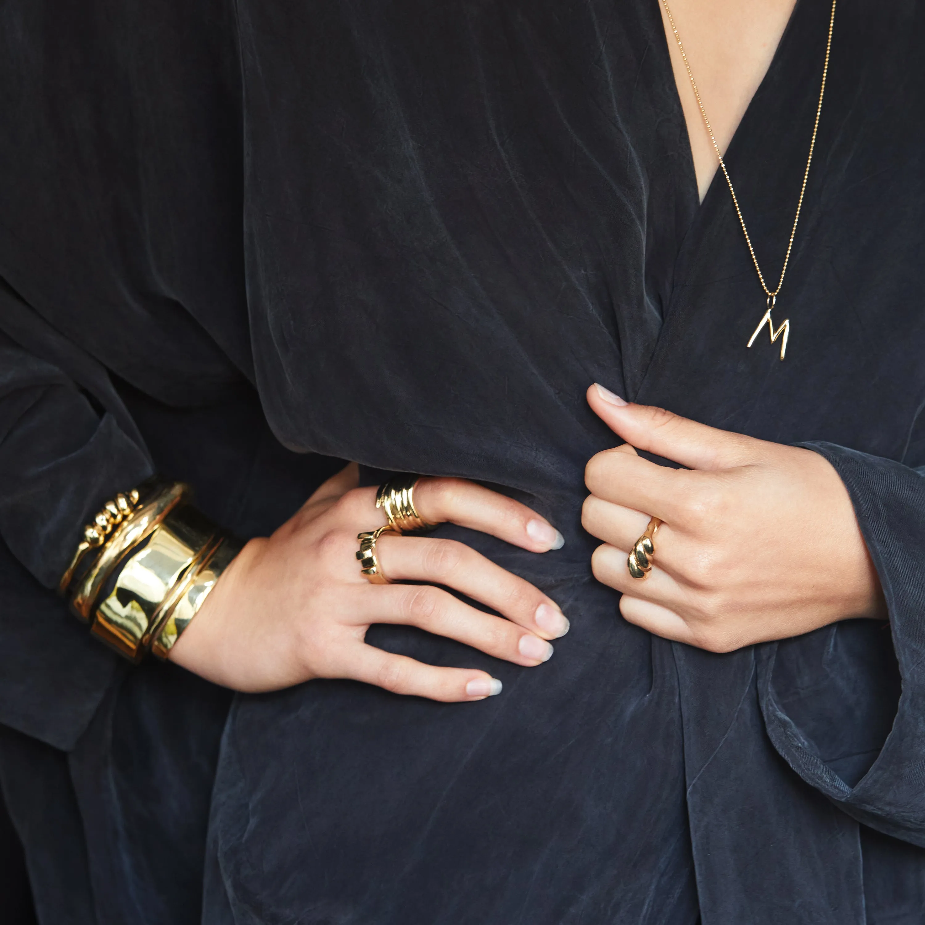 Raw Thick Cuff - 14K Gold Plated