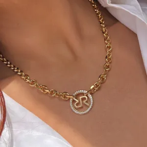 Rebecca Icon Gold Chunky Link Necklace