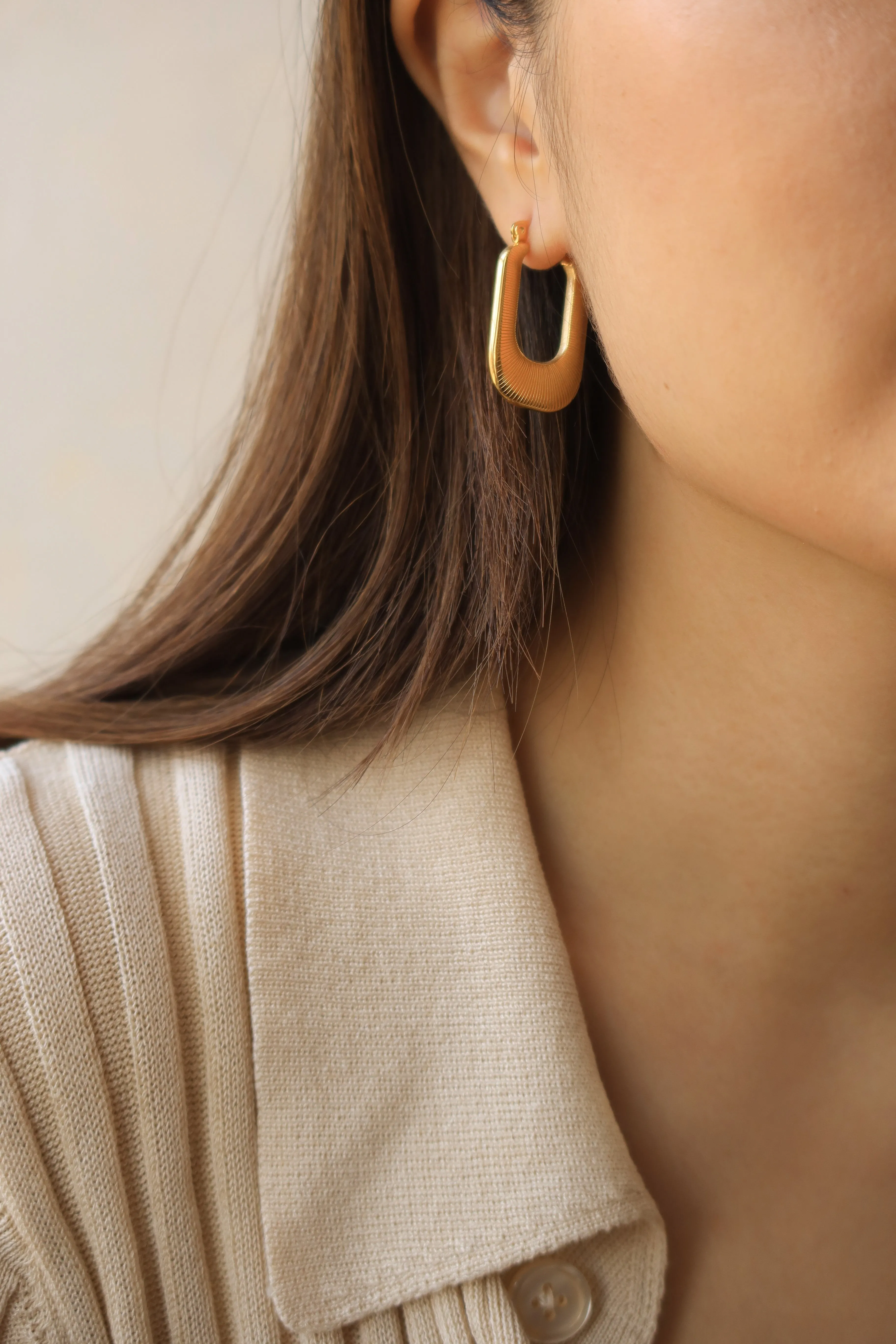 Rectangular Chunky Hoops