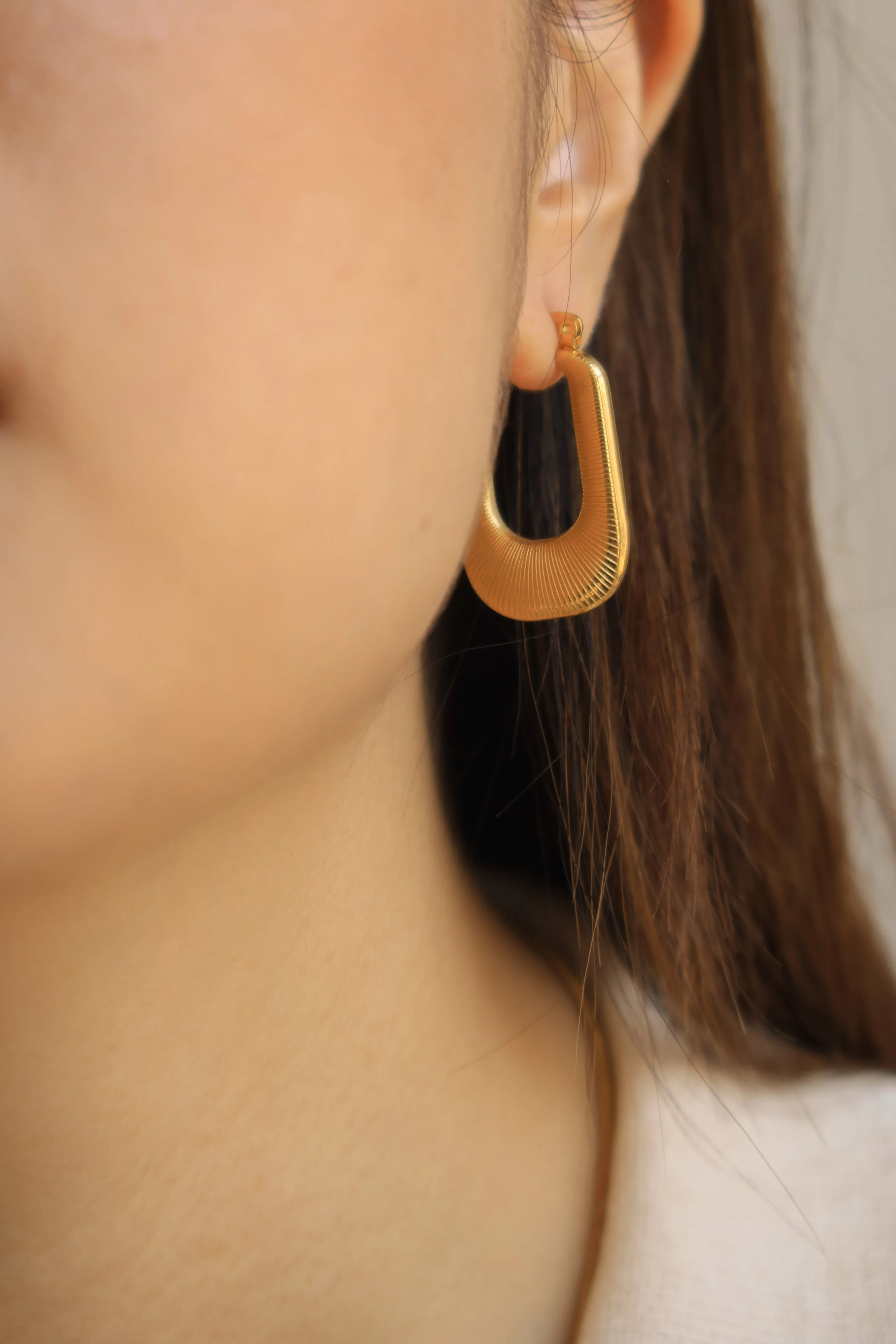 Rectangular Chunky Hoops