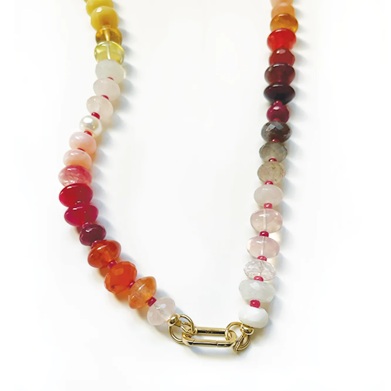 Red Jupiter Gemstone Necklace