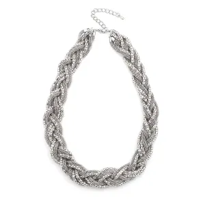 RHODIUM CHAIN  NECKLACES #JN1263 RHODIUM (KA1)