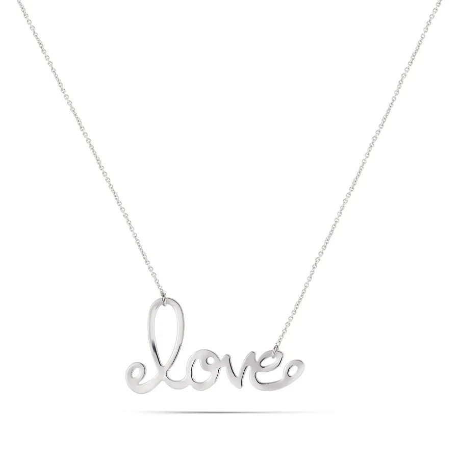 RHODIUM TONE LOVE  NECKLACES #FW1403793 (IF15)