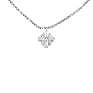 RHOMBUS ZIRCONIA NECKLACE