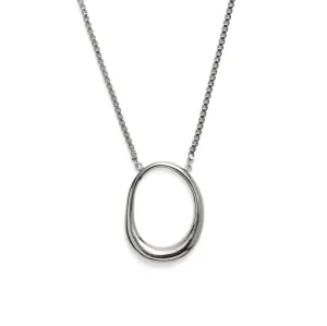 Roe Necklace in Rhodium
