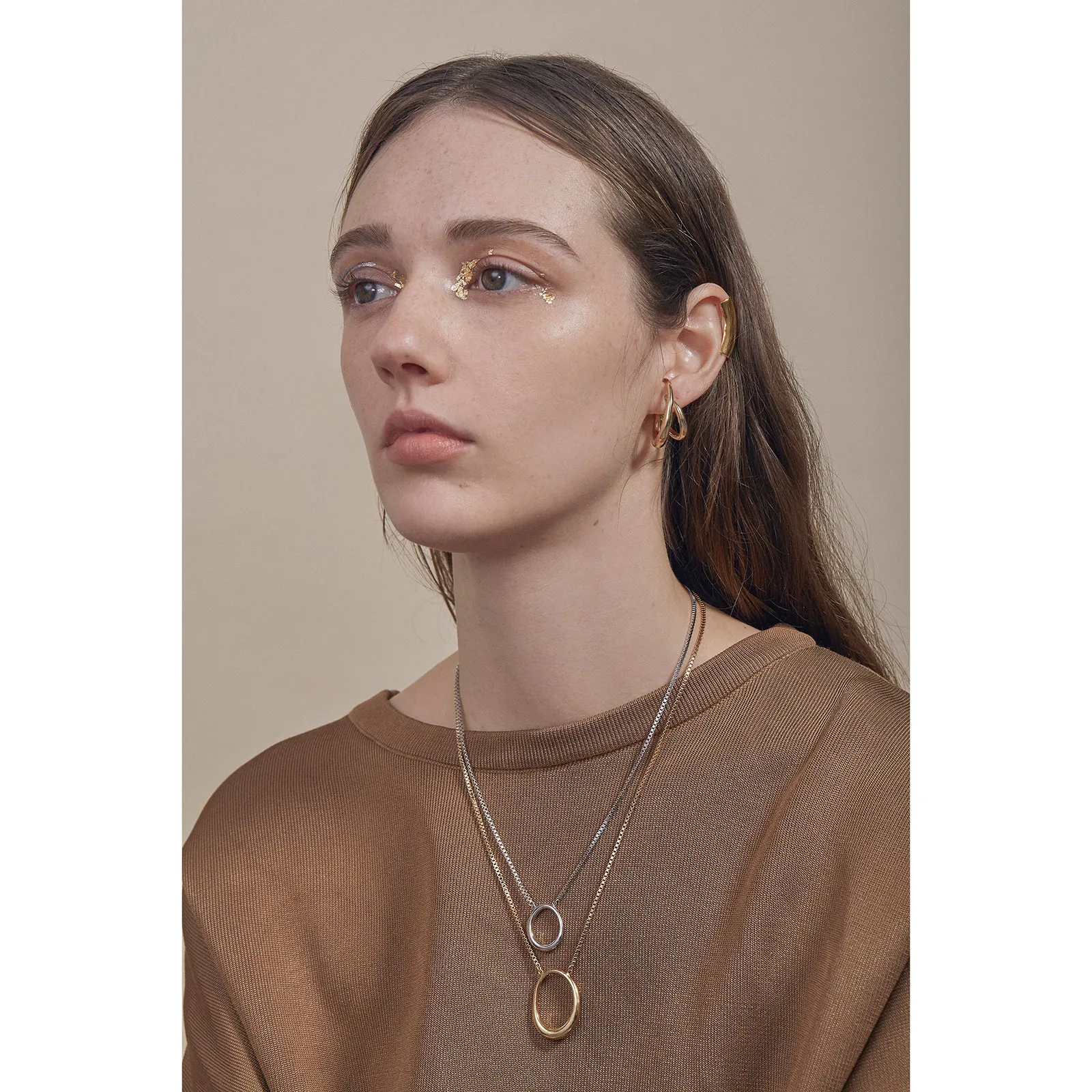 Roe Necklace in Rhodium