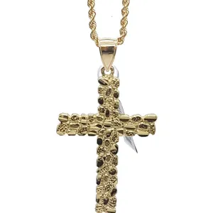 Rope Chain 2.5MM 10K With Cross OR 10K MNG-130