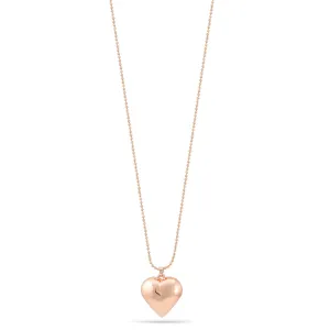 ROSE GOLD HEART PENDANT NECKLACE #SWKK-11639RG (OF19)