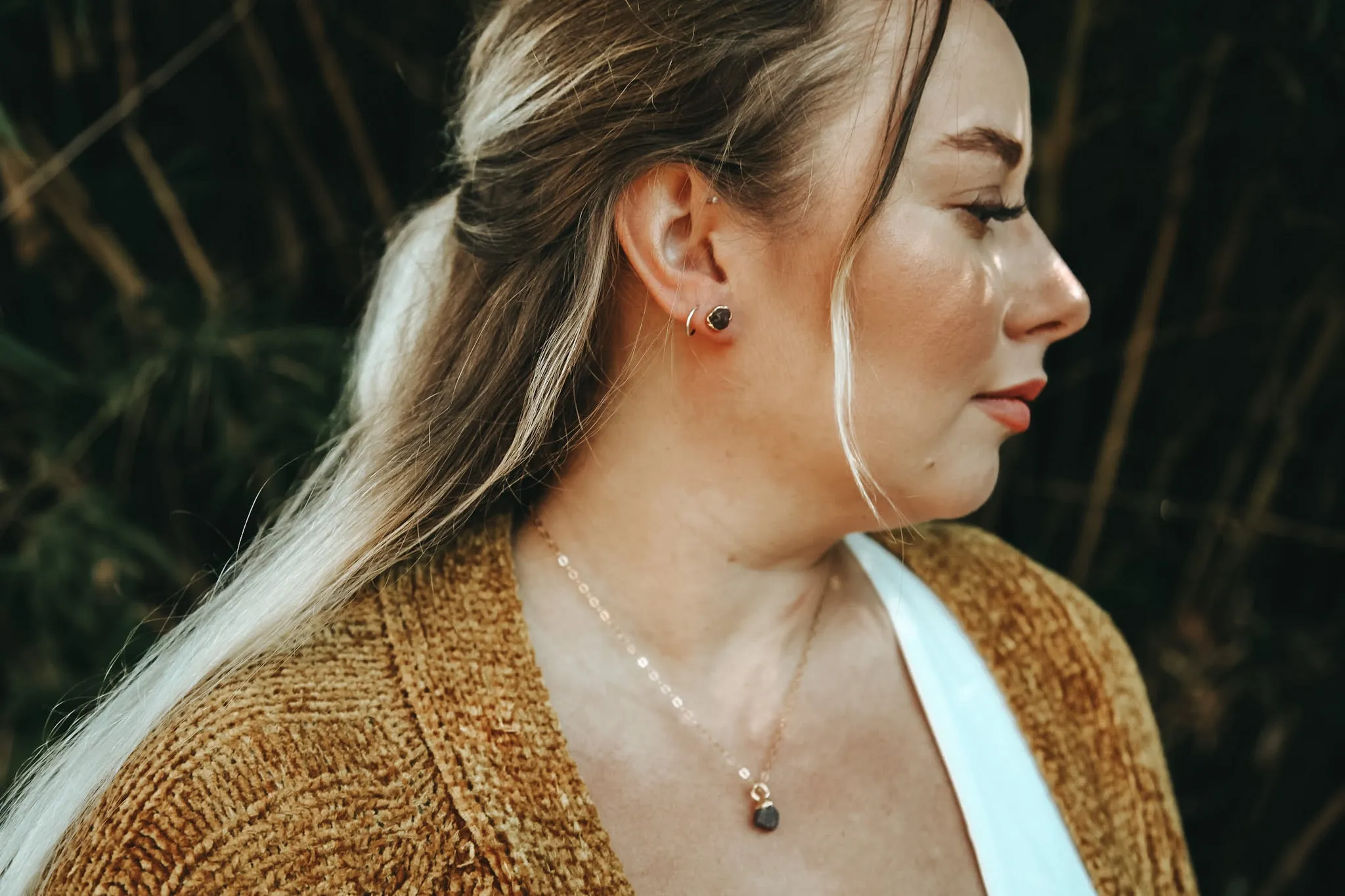 Ruby Drop Necklace
