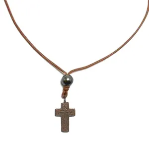 Russian Cross Tahitian Necklace