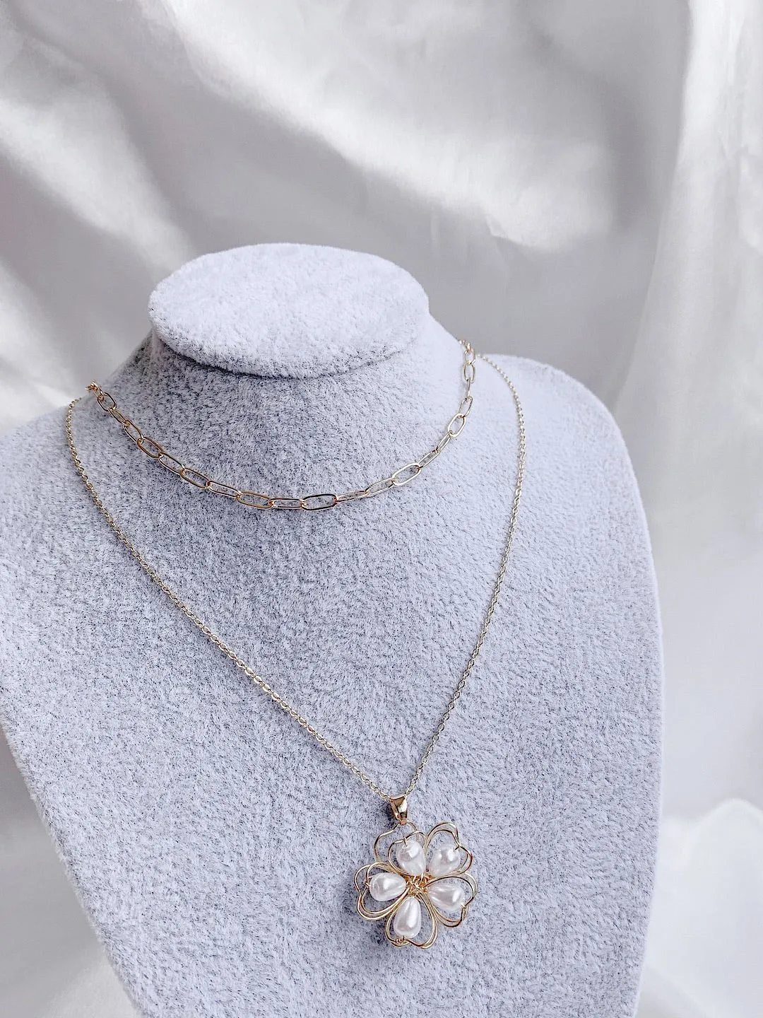 Ruthe Chain Necklace, 14k gold-plated (made to order)