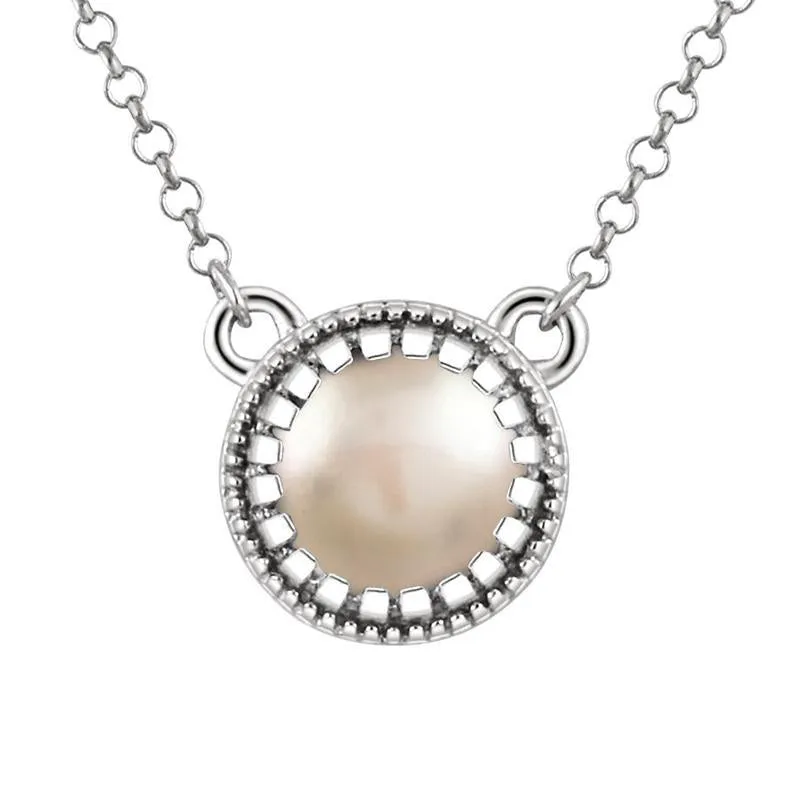 Sabel Collection Round Birthstone Pendant Necklace