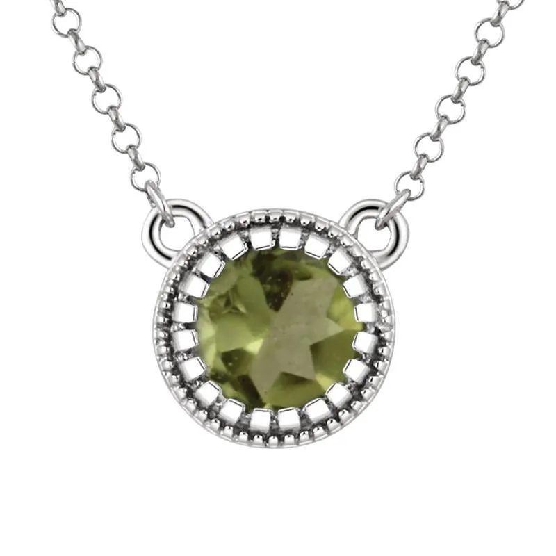 Sabel Collection Round Birthstone Pendant Necklace
