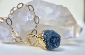 Sapphire Drop Necklace