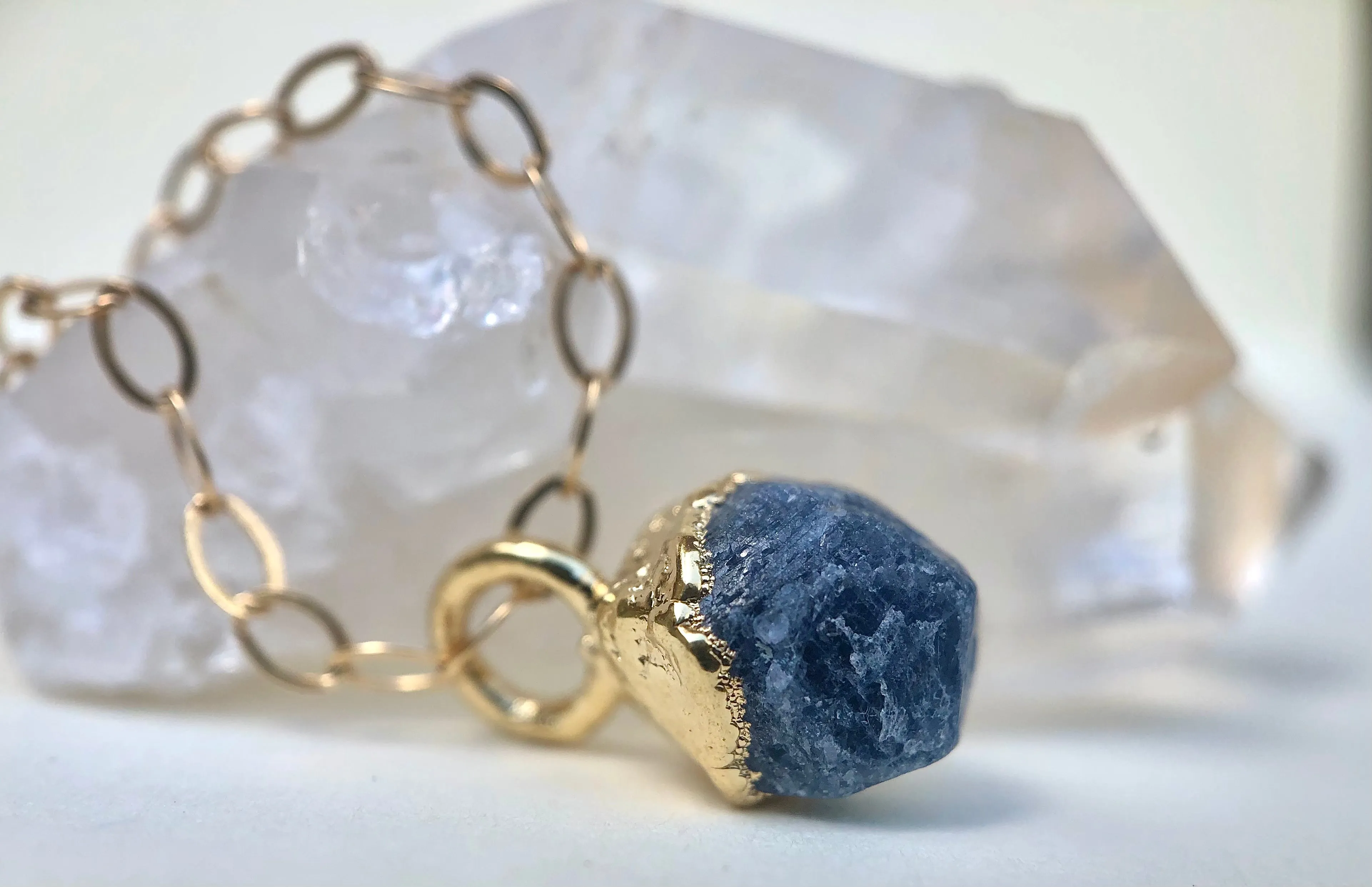 Sapphire Drop Necklace