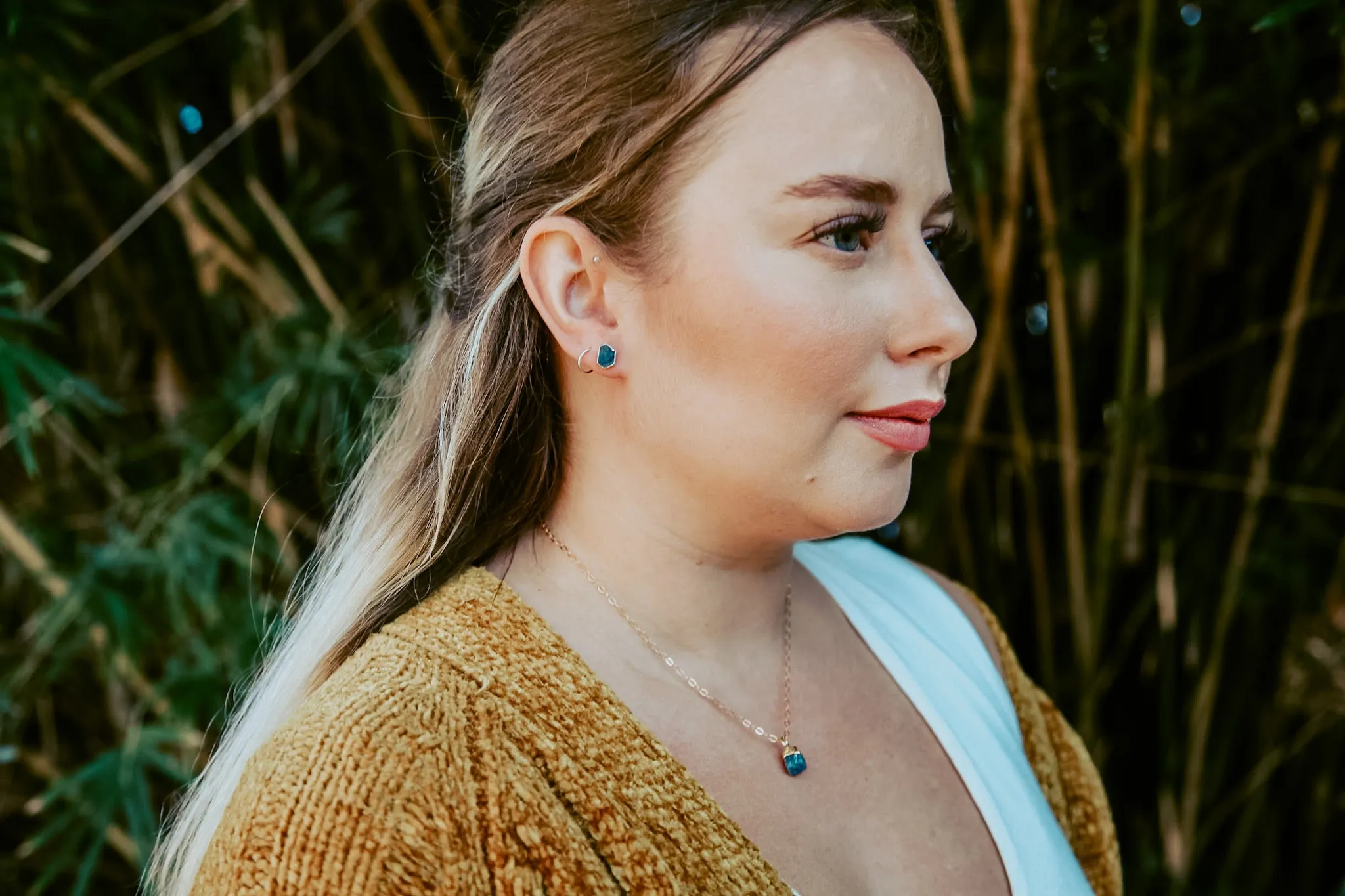 Sapphire Drop Necklace
