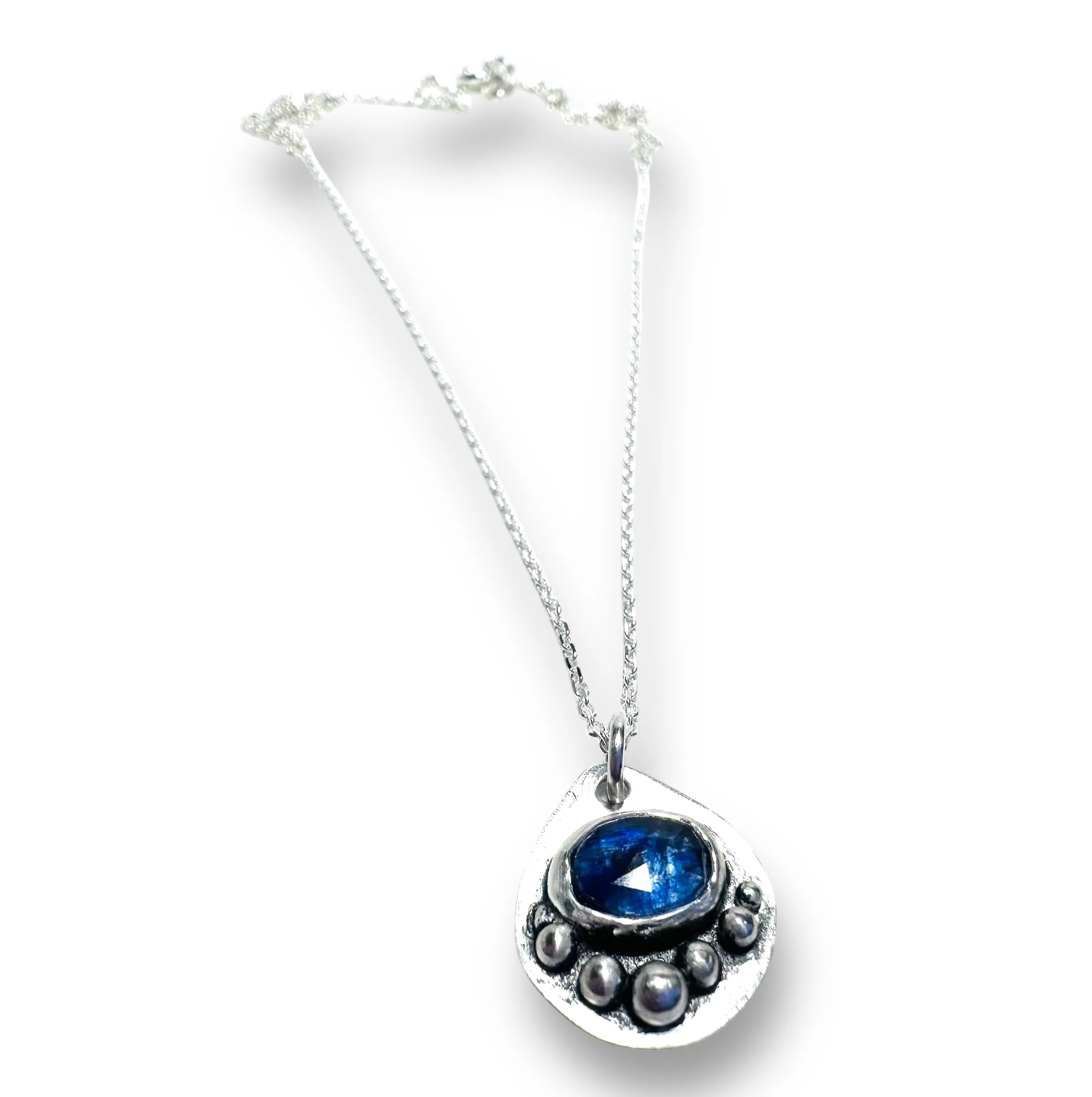 Sapphire Sterling Necklace, September Birthstone Necklace