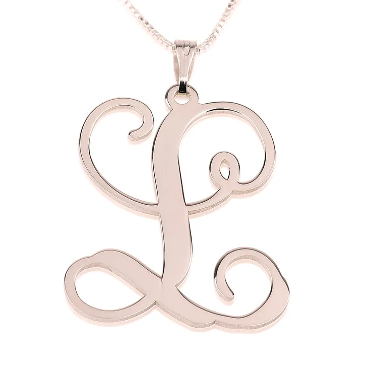 Script Initial Necklace